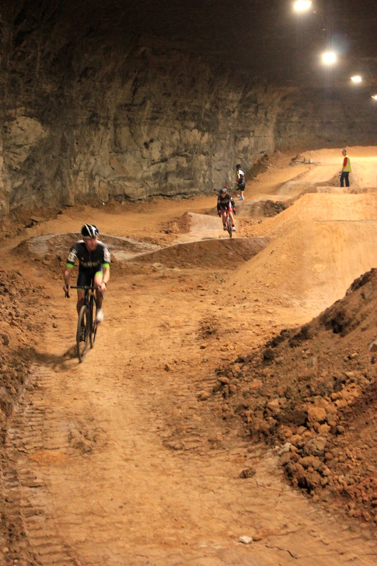 Mountain bike pros have fallen in love with this abandoned limestone quarry and former Cold War fallout shelter hidden within the bowels of Louisville, Kentucky.  The 33,000 square meter playground has  45 trails covering more than 19 kilometers of track.