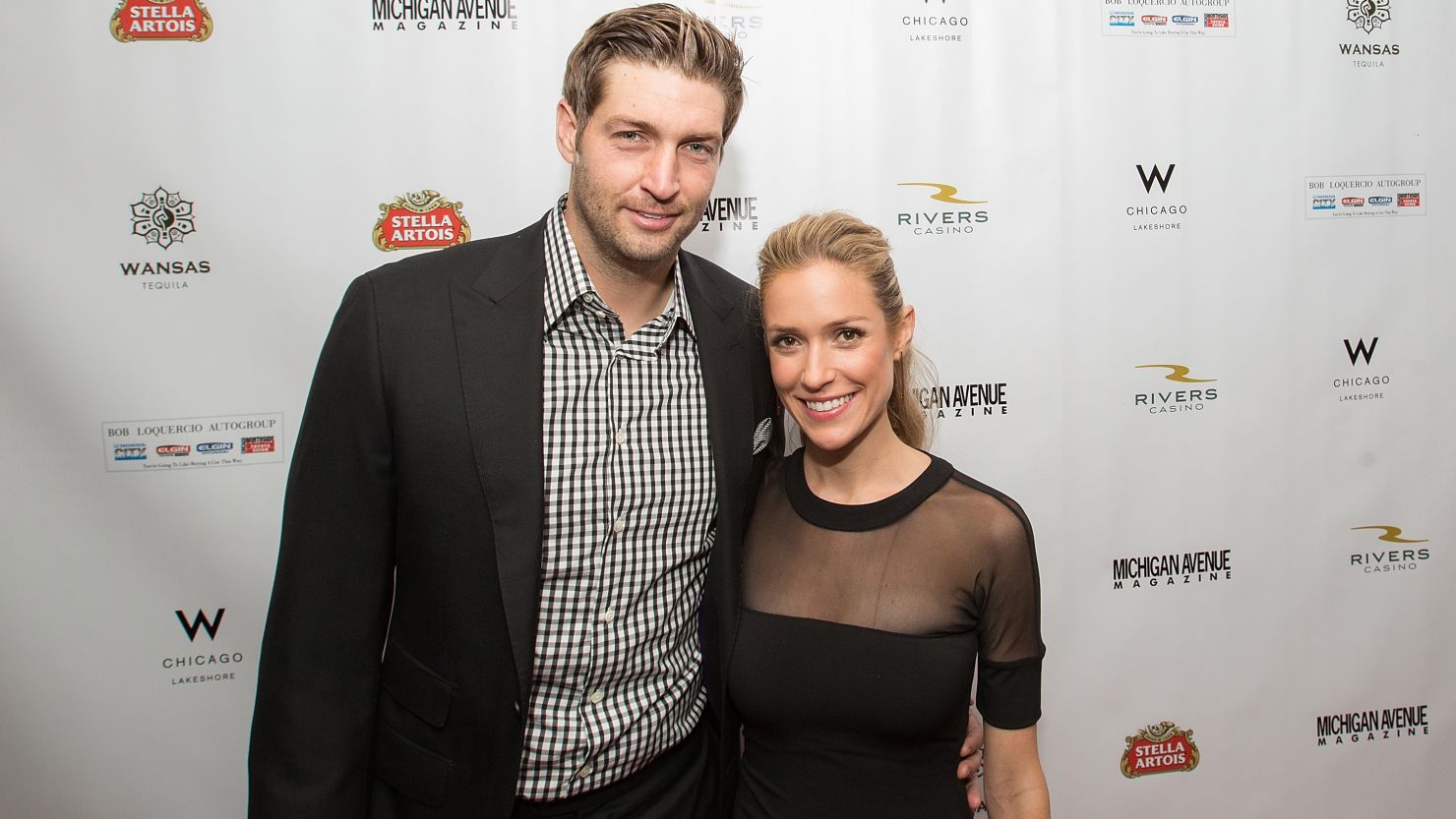 Jay Cutler and his wife, Kristin Cavallari, attend a fashion event in Chicago in 2014.