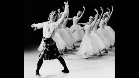 Russian dancer Mikhail Baryshnikov, left, tapes a TV special in Canada, where he defected in June 1974. Soon after, Baryshnikov moved to the United States and started working with the New York City Ballet and the American Ballet Theatre. In 1979, he earned an Academy Award nomination for his supporting role in the film "The Turning Point."