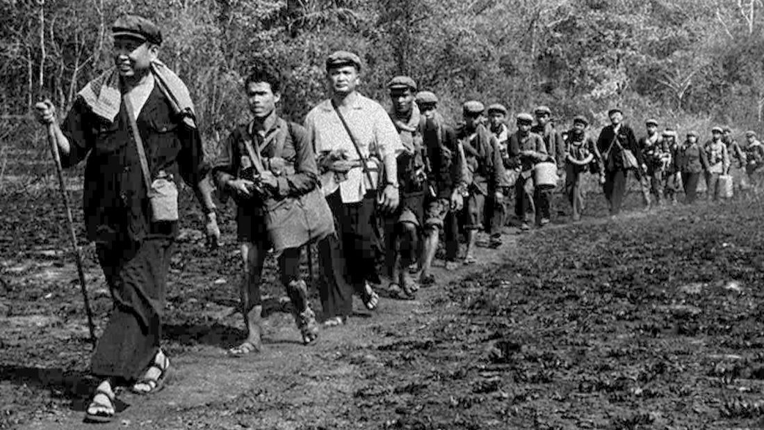 From 1975-1979, Pol Pot -- seen here at far left -- led the Khmer Rouge communist movement in Cambodia. During his reign, at least 1.7 million people -- nearly a quarter of Cambodia's population -- died from execution, disease, starvation and overwork, according to the Documentation Center of Cambodia.