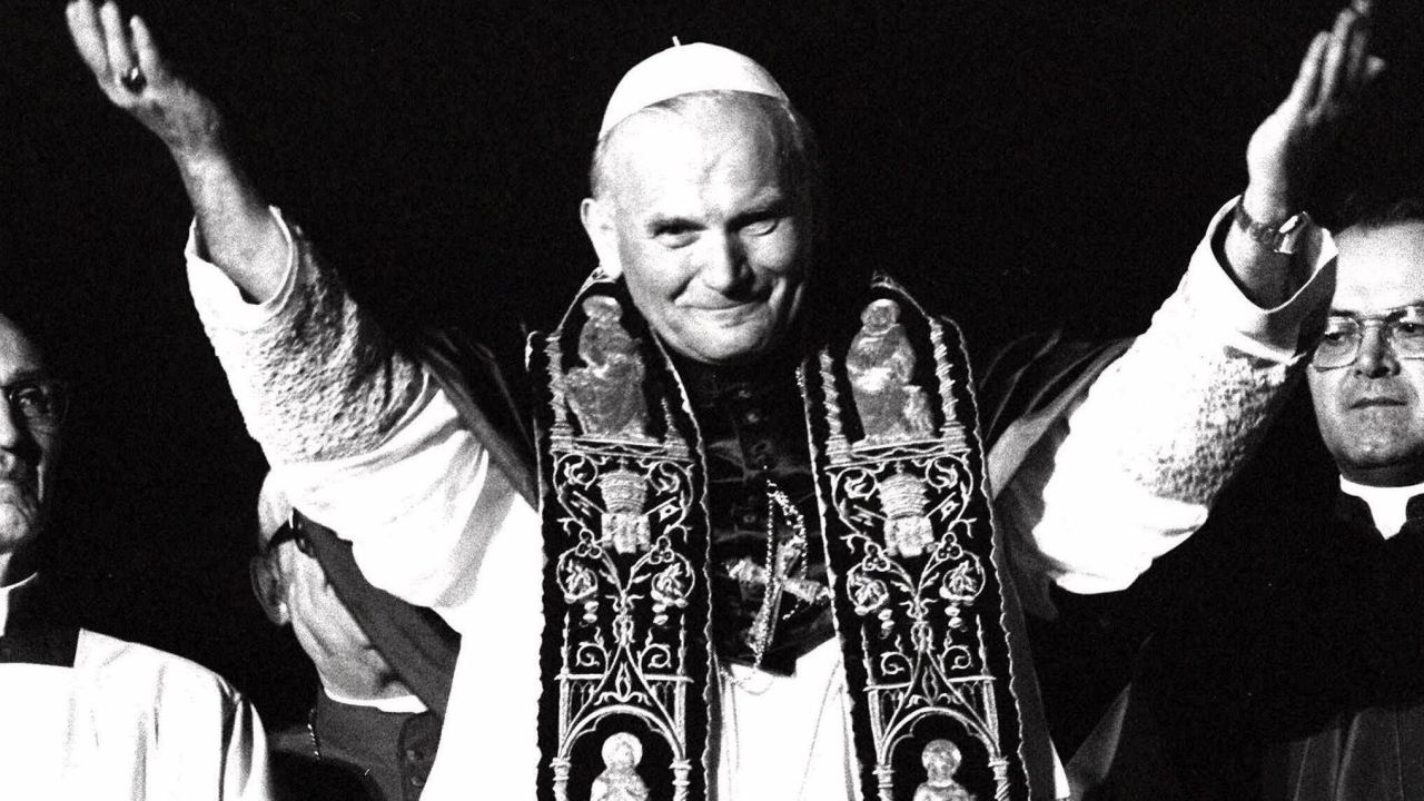 His name was Karol Jozef Wojtyla, but the world knew him as Pope John Paul II. Born in Poland, John Paul II was the first non-Italian Pope in more than in 400 years when he became Pope in 1978. He made his first public appearance on October 16, 1978, at St. Peter's Square in the Vatican, and before his death in 2005 he was beloved for his commitment to human rights around the world.