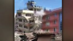 Nepal earthquake building collapse