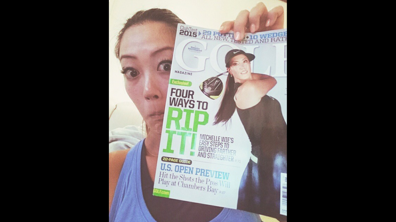 "Someone just got their @si_golf June issue in the mail. Did y'all get yours?" <a href="https://instagram.com/p/2dkLhdJ-pO/" target="_blank" target="_blank">said golfer Michelle Wie</a> on Saturday, May 9.