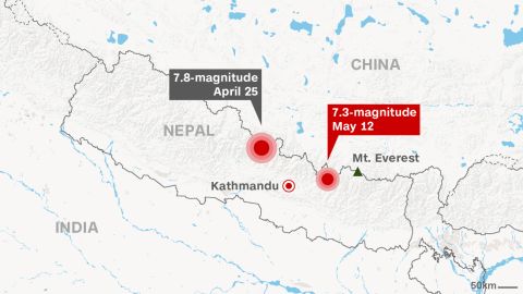 nepal earthquake map 2