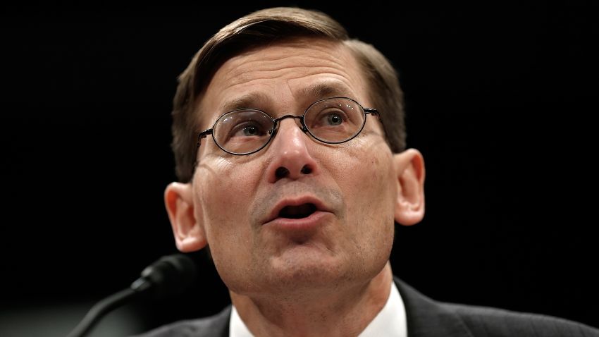 Former Deputy CIA Director Michael Morell testifies before the House Select Intelligence Committee April 2, 2014 in Washington, DC. The committee heard testimony on the topic of 'The Benghazi Talking Points and Michael J. Morell's Role in Shaping the Administration's Narrative.'