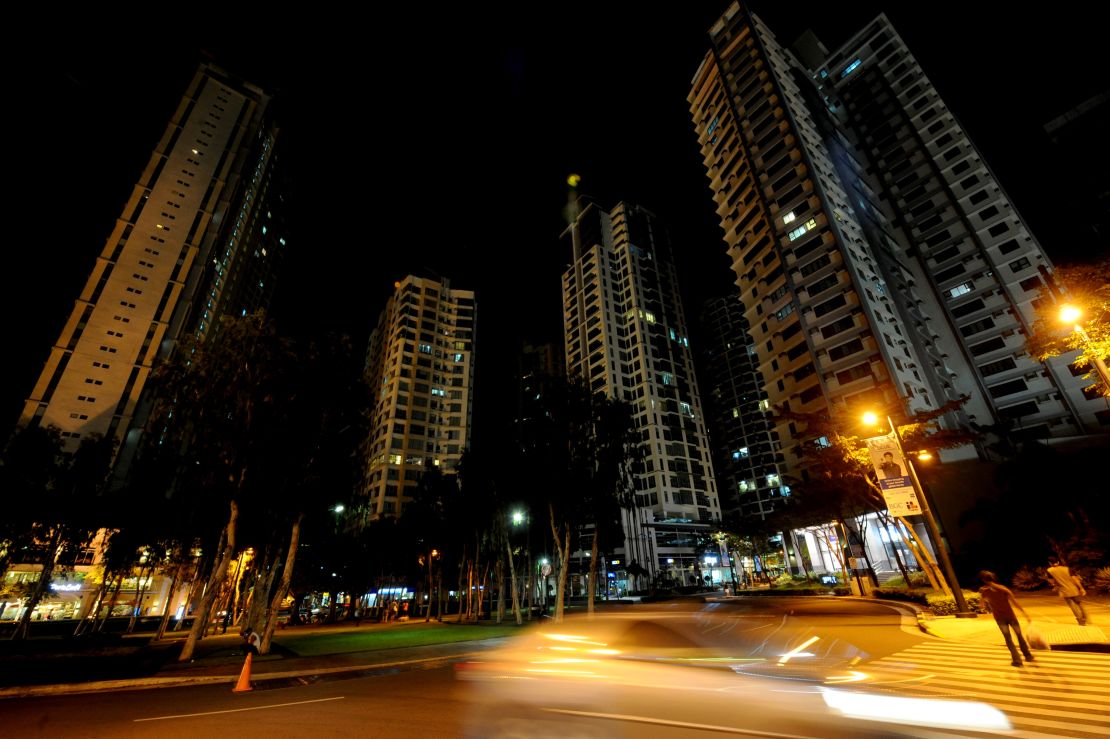 The Bonifacio Global City skyline in suburban Manila.