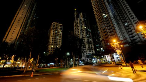 The Bonifacio Global City skyline in suburban Manila.