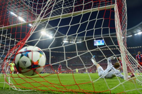 Bayern keeper Manuel Neuer was beaten at his near post for that second goal but at the other end ...