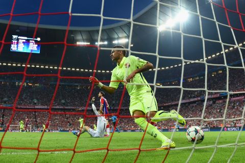 But Messi and Suarez sprung the offside trap as Neymar gave Barca a 4-1 aggregate advantage.  