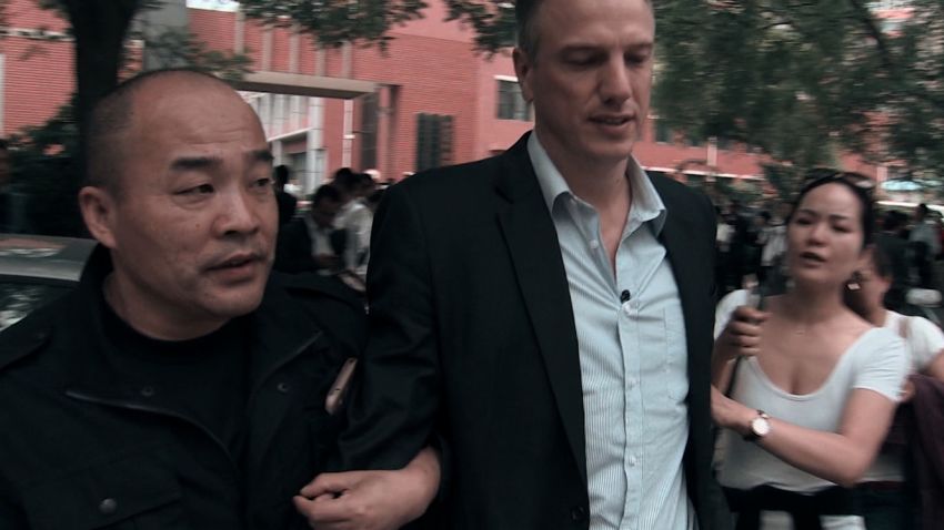 McKenzie detain China protest