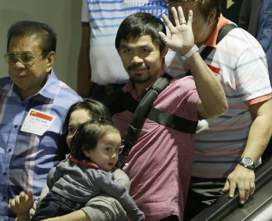 Manny Pacquiao's $160m haul took him from 11th last year to second this time.