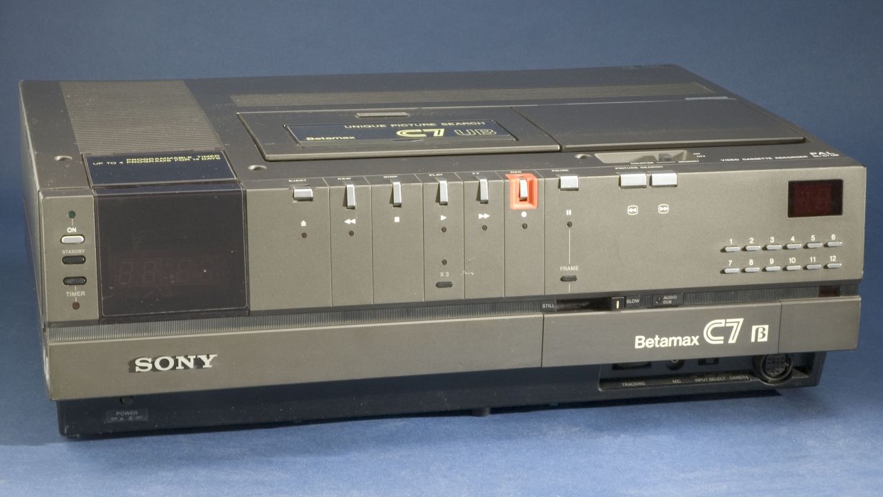 In November 1975, Sony introduced the Betamax, the first mass-market VCR. For the first time, with the touch of a button, viewers could save, rewatch and duplicate television broadcasts. The Betamax was quickly overtaken in popularity by JVC's VHS, a format that offered lower-picture quality but longer recording times. By the late 1980s, Betamax had all but disappeared in the United States, though Sony continued production in Japan until 2002.