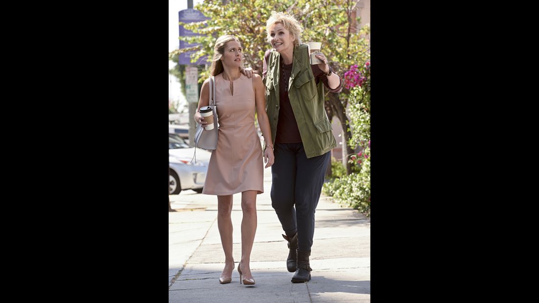 "Glee" star Jane Lynch, right, comes to CBS as a "brassy" self-described guardian angel in "Angel from Hell."