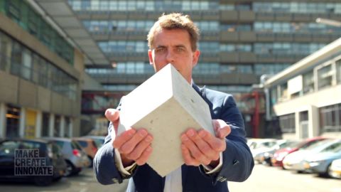 Henk Jonkers, of Delft University of Technology, in the Netherlands, has designed a new type of concrete that can fix its own cracks.