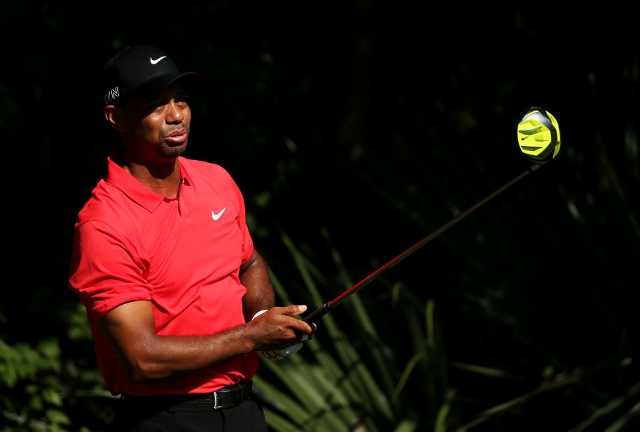 Wearing his traditional final-day red shirt, Woods closed with a mixed par-72 featuring a treble-bogey seven and five birdies as he finished tied for 69th. 