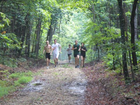 Mountain Trails XC Camp in Sewanee, Tennessee has a full week or half week option in late July.