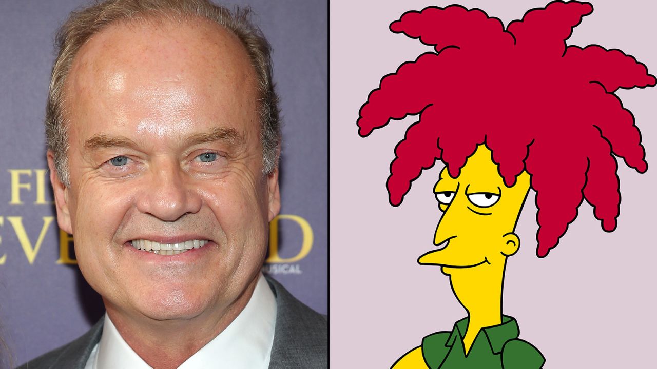 The urbane tones of Kelsey Grammer provide the wit and glory of Sideshow Bob, who's been known to sing a Gilbert & Sullivan operetta or two.
