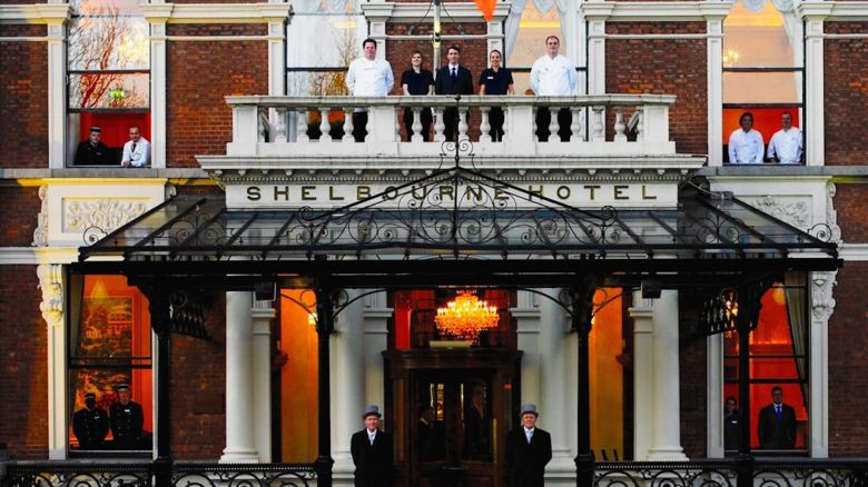Located on St. Stephen's Green in the heart of Dublin, the lavish Shelbourne Hotel is Ireland's oldest and most historic hotel, built in 1824. In 1916, it was taken over by British troops during the Easter Rebellion and served as a hub of military activity during World War I. 