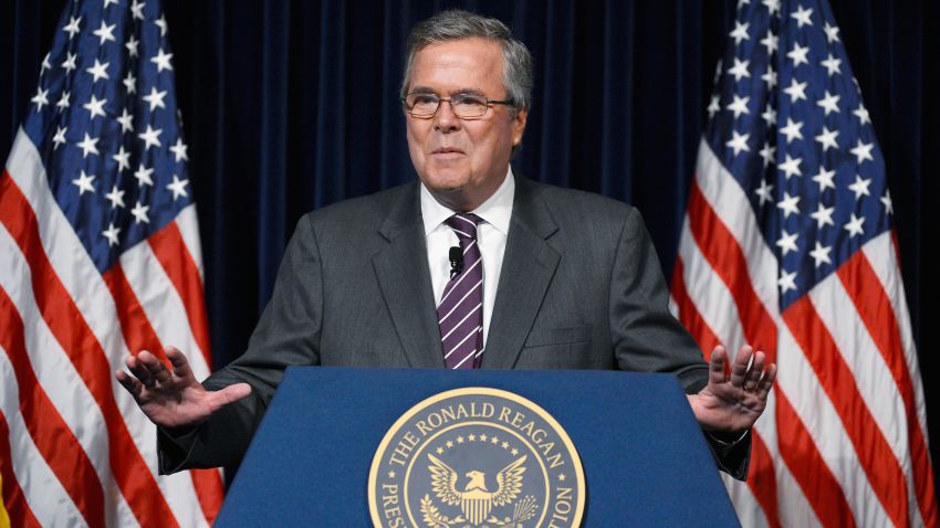 Former Florida Governor Jeb Bush speaks at the Reagan Library after autographing his new book 'Immigration Wars: Forging an American Solution' on March 8, 2013 in Simi Valley, California. Bush discussed the leadership and policy changes he believes are required to turn the country around.