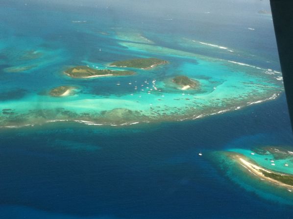 Publicist Kimberly Greiner Instagramed a picture of the Tobago Cays, a scenic archipelago of five uninhabited islands in the southern Grenadines. It was turned into a wildlife reserve in 2006.