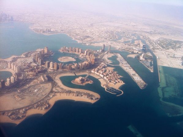 Travel blogger and CNN Travel journalist Rachel Sanghee Han captured this aerial shot of the Qatari capital, Doha.