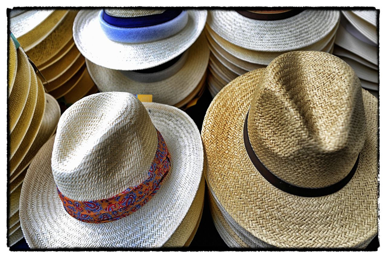 Fashion runs side-by-side with the racing, including these rather fetching Panama hats.