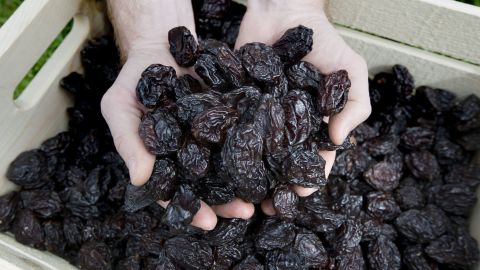 Prunes have fiber as well as fructans and sorbitol, fermentable sugars that can have a laxative effect.