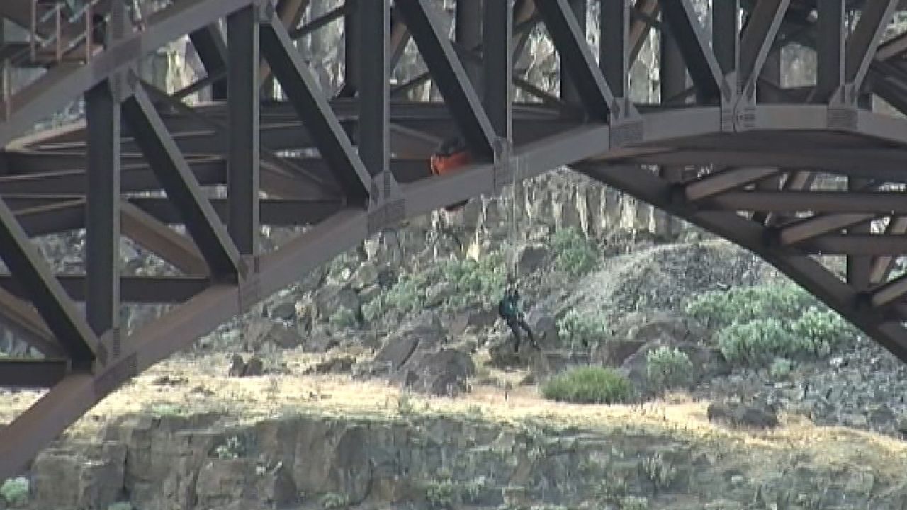 CNNE base jumper lands on bridge