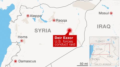 ISIS Syria raid map