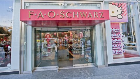 New York's famous FAO Schwarz toy store on 5th Avenue