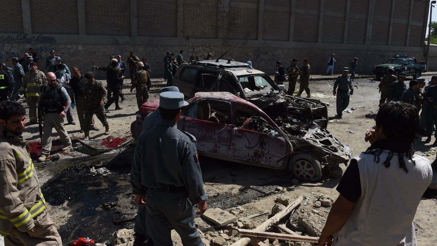  A powerful suicide blast struck near Kabul airport during the peak morning rush hour on Sunday.