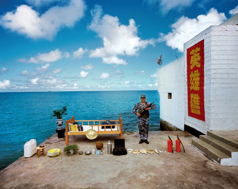 Zhang Zhuan is a soldier who lives on Chigua reef, Nansha Islands, Sansha city in Hainan province. Chigua reef is one of the seven island reefs in the working control of the People's Republic of China. Zhang, has been of the soldiers guarding the reef for a total of five years over 16 years of navy service. Each time he is posted for three months.