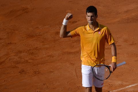 Novak Djokovic and Roger Federer faced off in final of the 2015 Rome Masters Sunday.