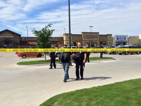 Waco police posted this photo to its Facebook page, warning the public to stay clear of the area. 