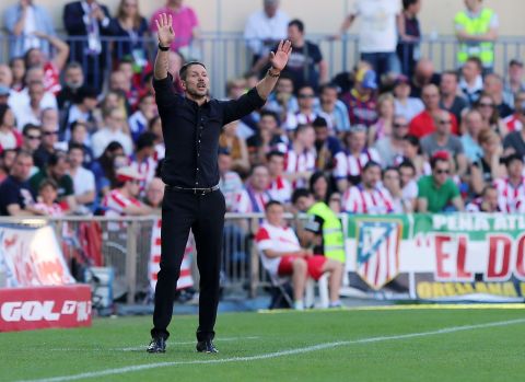 Atletico boss Diego Simeone also saw his side come close in the first half through a Jose Giminez header.