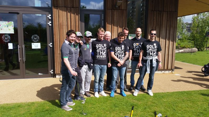 Team Ireland, Team GB -- one of the tournament sponsors -- and Team Belgium pose before the action begins.