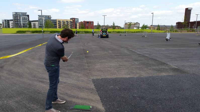 Every year since 2013, the European Urban Golf Cup sees players pitch and putt their way across a bizarre set of obstacles in city locations.