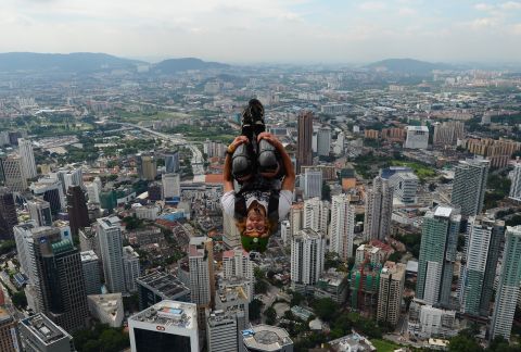BASE jumpers practice their sport from fixed points like skyscrapers, mountains or bridges. BASE stands for building, antenna, span and Earth.