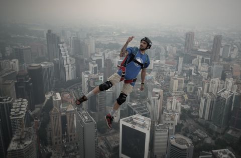 BASE jumpers use some of the most iconic buildings in the world for their leaps, as well as more natural points of flight such as cliffs and mountains.