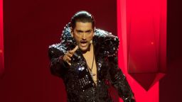 Cezar performs at the Eurovision song contest