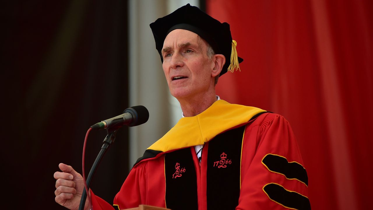 "Science Guy" Bill Nye accepted an honorary doctorate degree and spoke to graduates of Rutgers University on May 17.