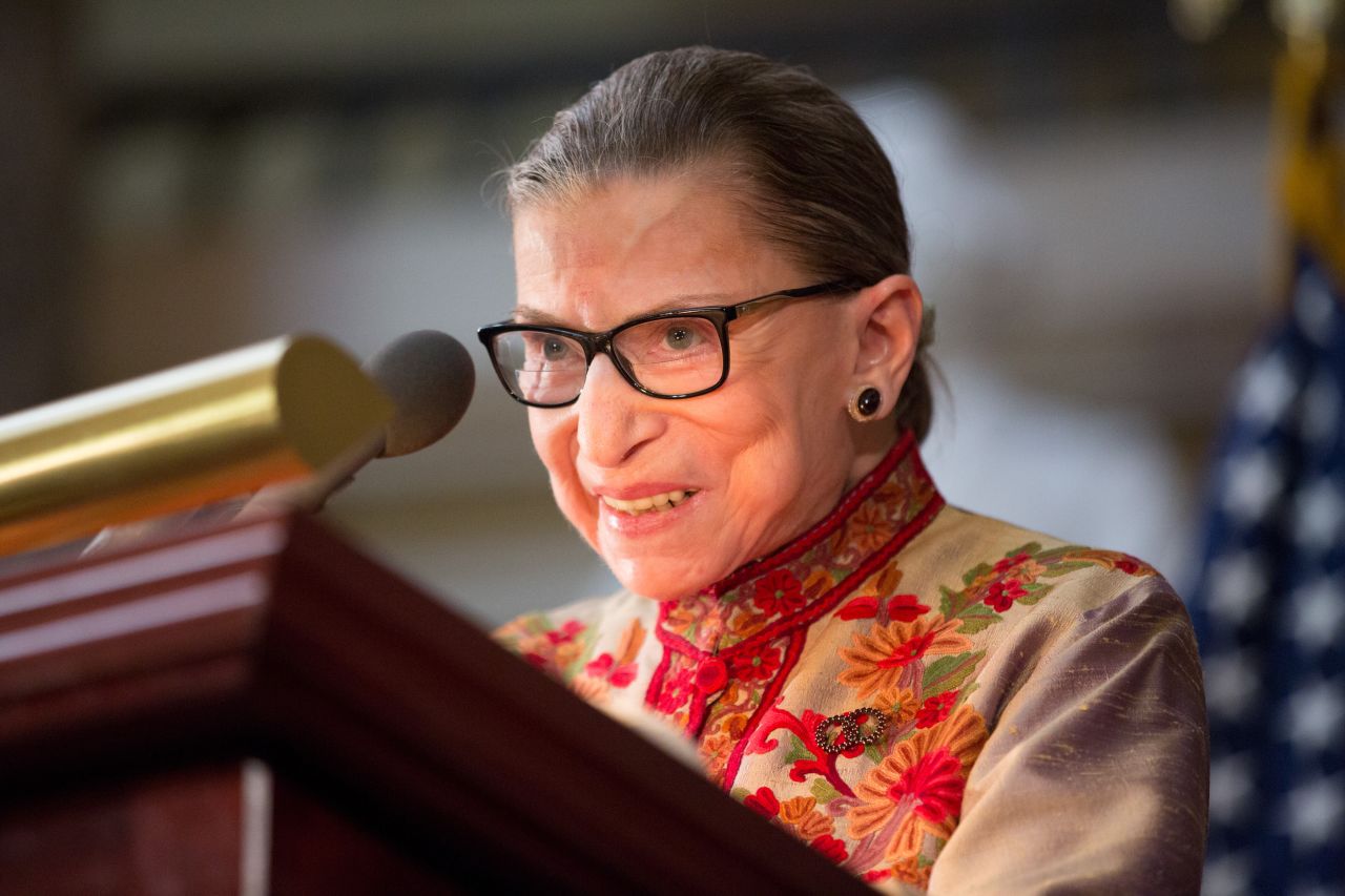 At 82 and visibly stooped, U.S. Supreme Court Justice Ruth Bader Ginsburg remains a strong force with no sign of slowing down.