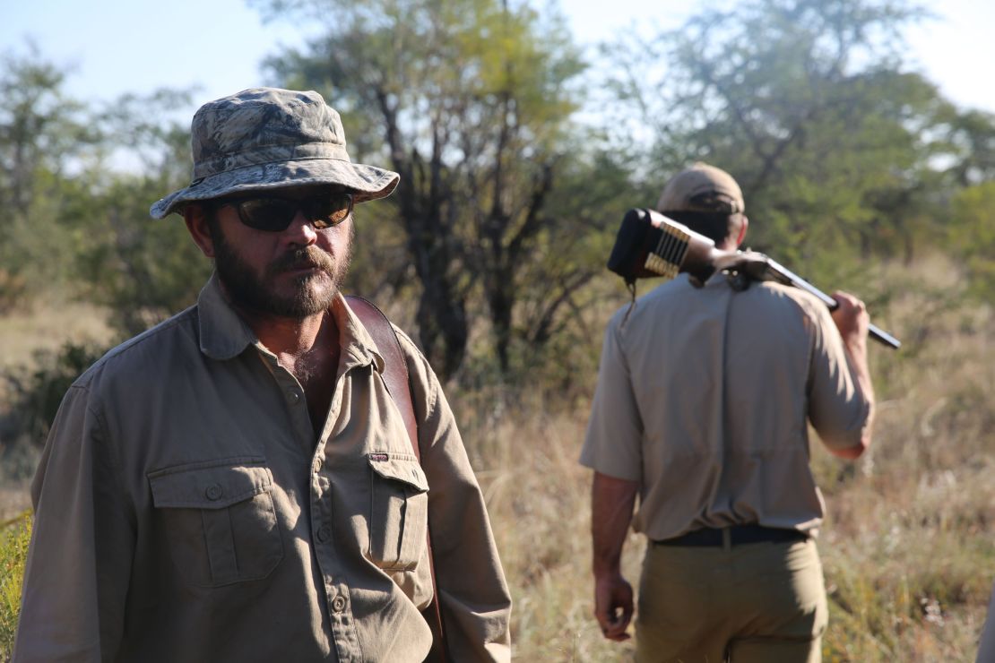 Professional hunter Hentie van Heerden had advice if a rhino charges: Get out of its way.