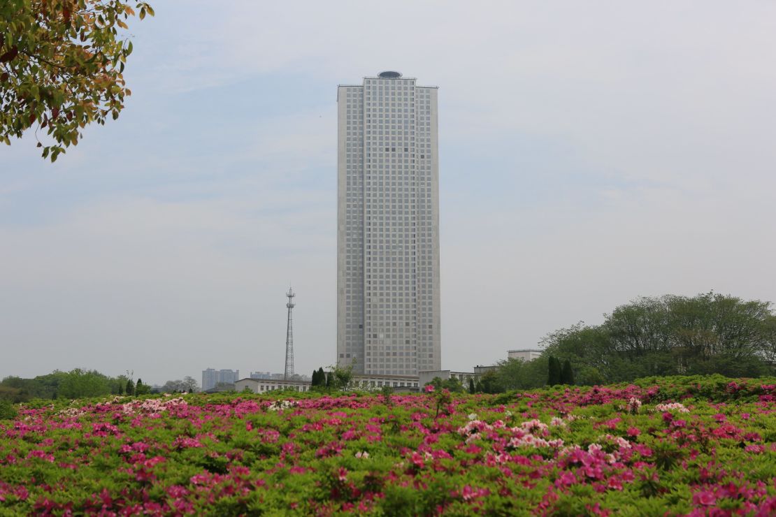 The Mini Sky City tower in the city of Changsha, China.