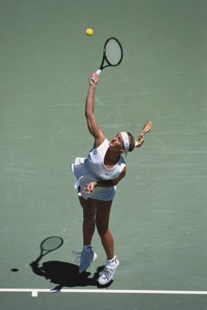 Pierce's serve was one of her major weapons."I worked a lot on it and went through a lot of video analysis, improving my technique, lowering my ball toss, using my legs in a different way," she told CNN's Open Court.