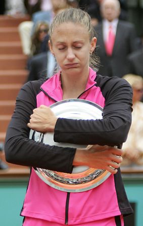 In the 2005 French Open final, Pierce was thrashed 6-1 6-1 by Justine Henin-Hardenne.