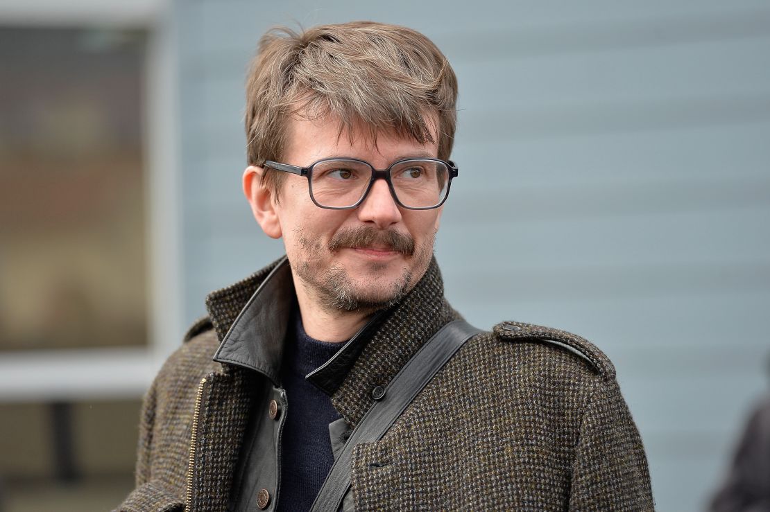 Charlie Hebdo cartoonist Renald Luzier, who draws under the name "Luz," is shown after the funeral of Charlie Hebdo editor and cartoonist Stephane Charbonnier, also known as "Charb," in January.