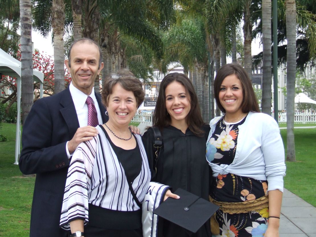 Dr. Philip Zazove with his wife, Dr. Barbara Reed, and daughters Katie and Rebecca.