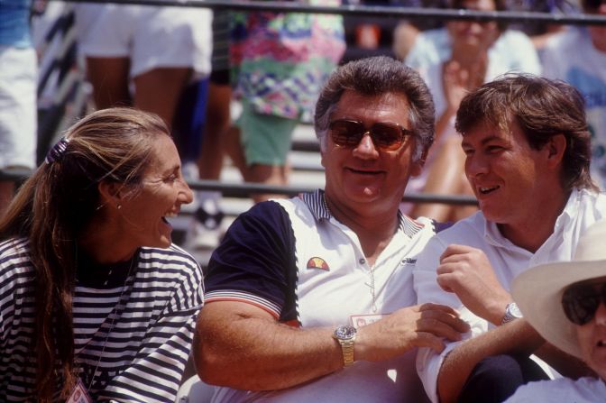 She made her top-level debut as a 14-year-old under the watchful eye of her American father Jim (right) and mother Yannick (left) -- who have since divorced. 