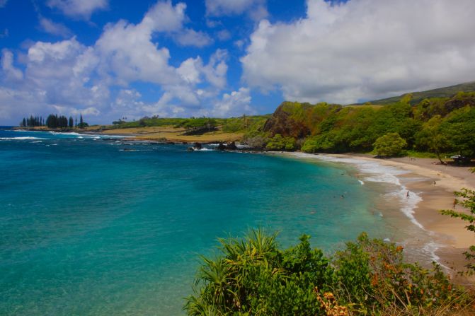 <strong>4. Hamoa Beach, Maui, Hawaii.</strong><br />Take it slow, Hawaiian style, on the way to <a href="http://hamoabeach.org/" target="_blank" target="_blank">this Hana beach</a>, which is inside a breached volcanic crater. The "Road to Hana" is known to be dangerous unless you drive slowly over the one-way bridges and stay clear of 1,000-foot drop-offs. And when you get there, there's the possibility of large surf, strong currents outside the bay and no lifeguard on duty. (There are restrooms and showers.)